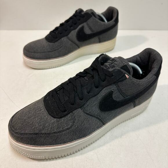 EXCELLENT Nike 3x1 x Air Force 1 "Black Denim" Selvedge Basketball Streetwear 11 - Picture 5 of 11